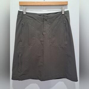 REI Grey A-Line Travel Adventure Gorpcore Multiple Pockets Skirt Womens 2